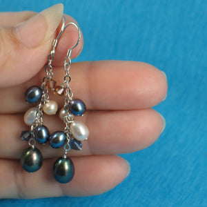 9101021-Sterling-Silver-Chain-Handcrafted-Max-Size-Black-Pearl-Hook-Earrings