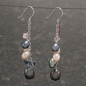 9101021-Sterling-Silver-Chain-Handcrafted-Max-Size-Black-Pearl-Hook-Earrings