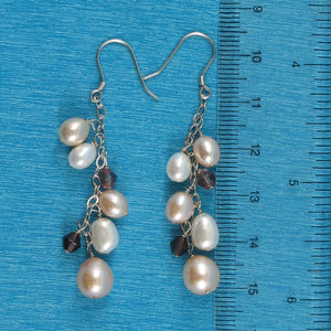 9101022-Sterling-Silver-Chain-Handcrafted-Max-Size-Pink-Pearl-Hook-Earrings