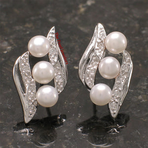 9109830-Sterling-Silver-White-Cultured-Pearl-Cubic-Zirconia-Stud-Earrings