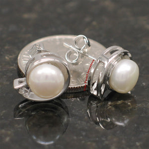 9109890-Sterling-Silver-Rhodium-Plated-White-Genuine-Cultured-Pearl-Stud-Earrings