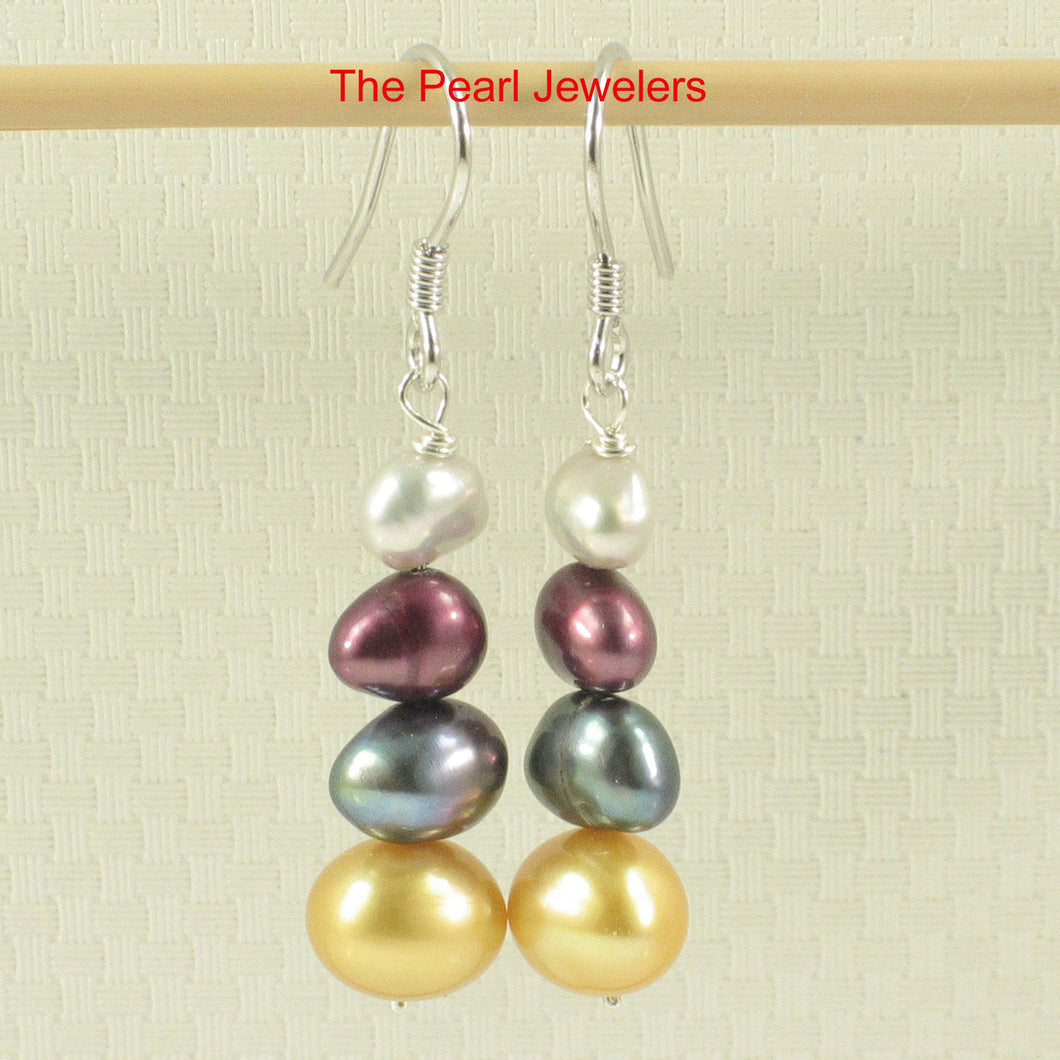 9109911-Sterling-Silver-Handcrafted-Mix-Size-Color-Pearl-Hook-Earrings