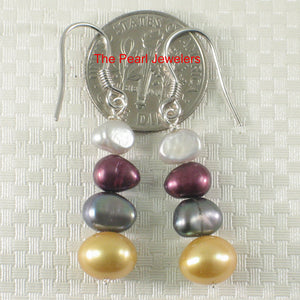9109911-Sterling-Silver-Handcrafted-Mix-Size-Color-Pearl-Hook-Earrings
