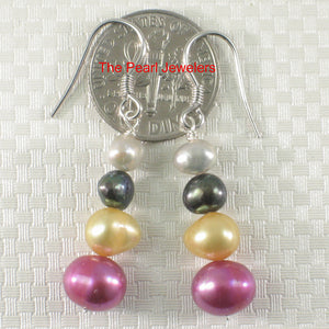 9109912-Handcrafted-Mix-Size-Color-Pearl-Sterling-Silver-Hook-Earrings