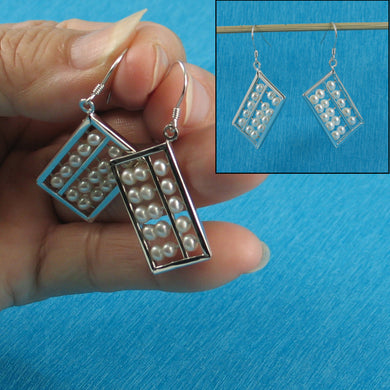9109920-Sterling-Silver-Hand-Crafted-Abacus-Design-White-Pearl-Hook-Earrings