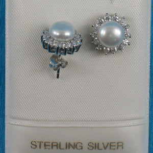 9109990-Genuine-White-Cultured-Pearl-Solid-Sterling-Silver-Tradition-Stud-Earrings