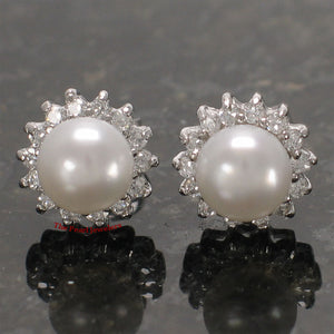 9109990-Genuine-White-Cultured-Pearl-Solid-Sterling-Silver-Tradition-Stud-Earrings