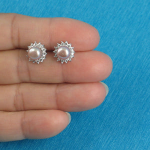 9109994-Genuine-Lavender-Pearl-Solid-Sterling-Silver-Tradition-Stud-Earrings