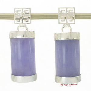 9110102-Solid-Sterling-Silver-Lavender-Jade-Oriental-Happiness-Dangle-Earrings