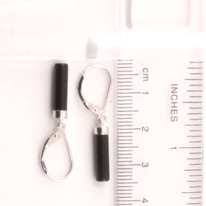 9110131-Solid-Sterling-Silver-925-Black-Onyx-Tube-Dangle-Leverback-Earrings