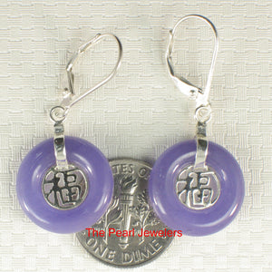9110222-Solid-Silver-925-Good-Fortunes-Lavender-Jade-Leverback-Dangle-Earrings