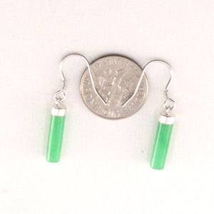 9110233-Tube-Green-Jade-Solid-Silver-925-Fish-Hook-Dangle-Earrings