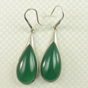 9110653-Raindrop-Green-Agate-Solid-Sterling-Silver-Hook-Drop-Dangle-Earrings