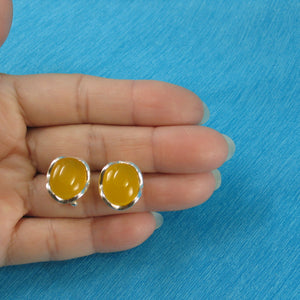 9110764-Solid-Sterling-Silver-Omega-Back-Oval-Yellow-Agate-Earrings