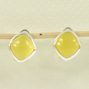 9110794-Solid-Sterling-Silver-Omega-Back-Rhombus-Yellow-Agate-Earrings