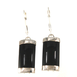 9111101-Solid-Sterling-Silver-Curved-Black-Onyx-Dangle-Leverback-Earrings