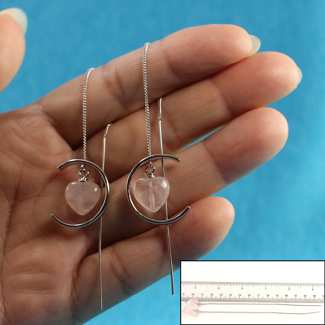 9111764-Beautiful-Rose-Quartz-Heart-Solid-Sterling-Silver-Threader-Dangle-Earrings