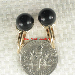 9112221-Black-Onyx-1/20-14k-Yellow-Gold-Filled-Non-Pierced-Clip-Earrings