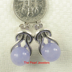 9119872-Solid-Sterling-Silver-925-Love-Knot-Lavender-Jade-Stud-Earrings