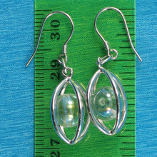 Load image into Gallery viewer, 9119940-Solid-Sterling-Silver-Lucky-Lanterns-Genuine-Crystal-Hook-Earrings