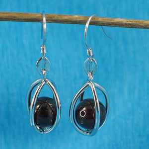 9119942-Solid-Sterling-Silver-Lucky-Lanterns-Genuine-Garnet-Hook-Earrings
