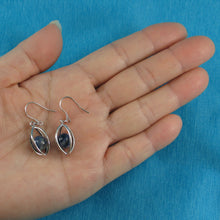 Load image into Gallery viewer, 9119949-Solid-Sterling-Silver-Lucky-Lanterns-Unique-Genuine-Sodalite-Hook-Earrings