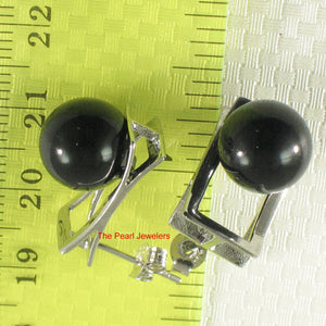 9119981-Solid-Sterling-Silver-925-Black-Onyx-Bead-Stud-Earrings