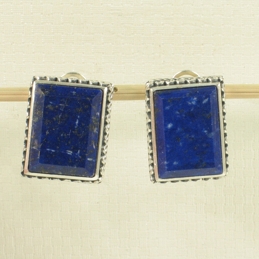 9120007-Sterling-Silver-.925-Natural-Blue-Lapis-Lazuli-Secure-Omega-Clip-Earrings