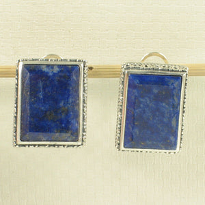 9120008-Sterling-Silver-.925-Natural-Blue-Lapis-Lazuli-Omega-Clip-Earrings