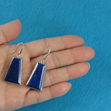 Load image into Gallery viewer, 9120010-Gorgeous-Natural-Lapis-Lazuli-Hook-Solid-Sterling-Silver-925-Earrings