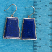 Load image into Gallery viewer, 9120011-Solid-Sterling-Silver-Gorgeous-Natural-Lapis-Lazuli-Hook-Earrings