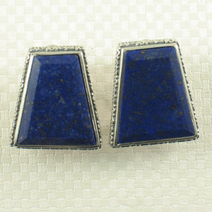 9120016-Solid-Sterling-Silver-.925-Natural-Blue-Lapis-Lazuli-Omega-Clip-Earrings