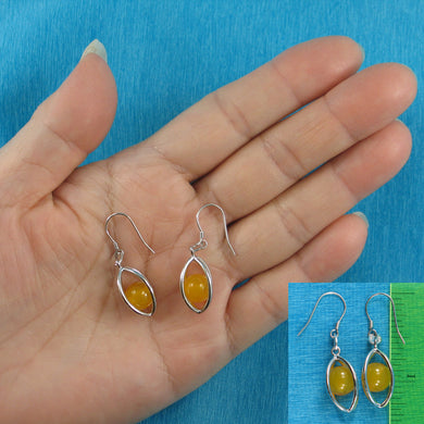 9129941-Solid-Sterling-Silver-Lucky-Lanterns-Genuine-Agate-Hook-Earrings