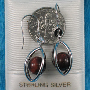 9129943-Solid-Sterling-Silver-Lucky-Lanterns-Red-Tiger-Eye-Hook-Earrings