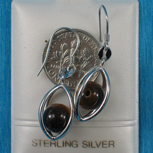 9129944-Solid-Sterling-Silver-Lucky-Lanterns-Tiger-Eye-Hook-Earrings