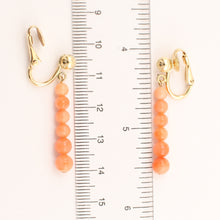 Load image into Gallery viewer, 9130134-14k-Yellow-Gold-Filled-Non-Pierced-Clip-On-Coral-Earrings