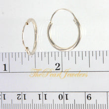 Load image into Gallery viewer, 9130152-Piercing-Earring-Small-Round Sterling-Silver-.925-Hoop-Earrings
