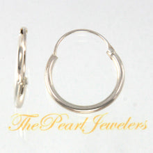 Load image into Gallery viewer, 9130152-Piercing-Earring-Small-Round Sterling-Silver-.925-Hoop-Earrings