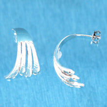 Load image into Gallery viewer, 9130154-Sterling-Silver-Mismatched-Post-Earrings-Earrings