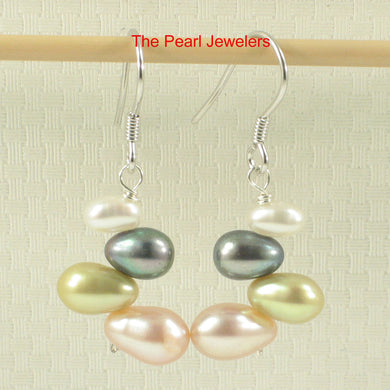 9130693C-Sterling-Silver-Handcrafted-Multicolor-Rice-Freshwater-Pearl-Hook-Earrings