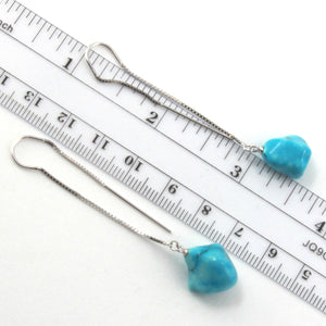 9131011H-Baroque-Turquoise-Solid-Silver-925-Box-Chain-Threader-Dangle-Earrings