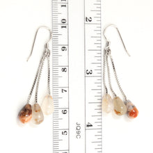 Load image into Gallery viewer, 9131040-Sterling-Silver-Box-Chain-Multi-Color-Dangle-Hook-Earrings