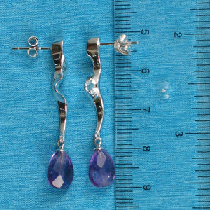 9131092-Solid-Silver-925-Lightning-Dangle-Genuine-Faceted-Amethyst-Earrings
