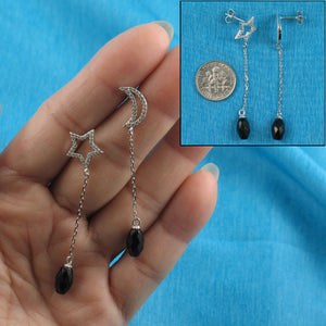 9131791-Beautiful-Solid-Silver-.925-Moon-Star-Black-Onyx-Cubic-Zirconia-Earrings