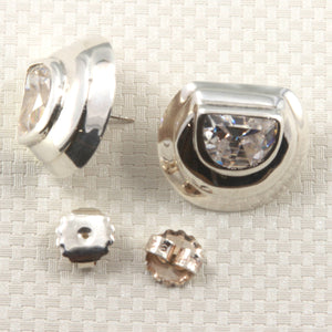 9131800-Fine-Cubic-Zirconia-Halo-Large-Stud-Earrings-in-Sterling-Silver