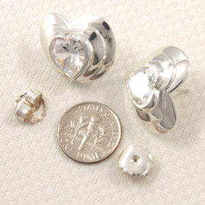 9131808-Cubic-Zirconia-Heart-Stud-Earrings-in-Sterling-Silver