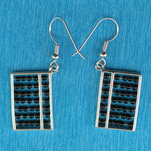 Load image into Gallery viewer, 9138881-Beautiful-Abacus-Genuine-Black-Onyx-Solid-Silver-925-Hook-Earrings
