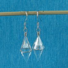 Load image into Gallery viewer, 9139985-Good-Fortune-Genuine-Crystal-Hand-Crafted-Hook-Earrings-Sterling-Silver