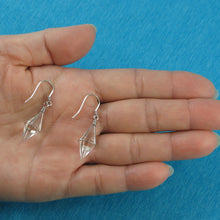 Load image into Gallery viewer, 9139985-Good-Fortune-Genuine-Crystal-Hand-Crafted-Hook-Earrings-Sterling-Silver