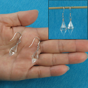 9139985-Good-Fortune-Genuine-Crystal-Hand-Crafted-Hook-Earrings-Sterling-Silver